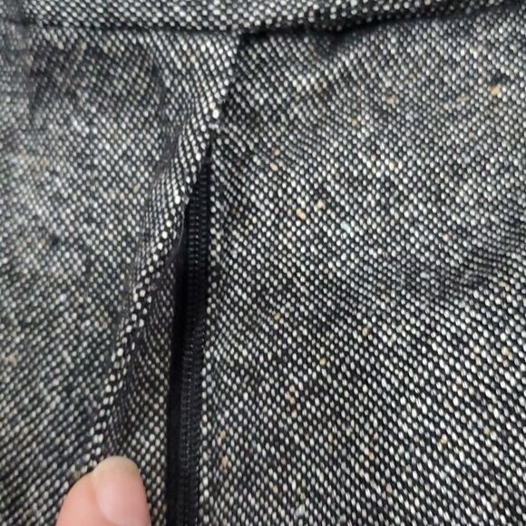 Talbots Heritage Crop Black Tweed Lined Wool Trousers Petites Size 12P - Picture 9 of 10